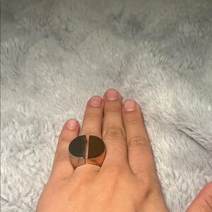 Gold and Silver Statement Ring